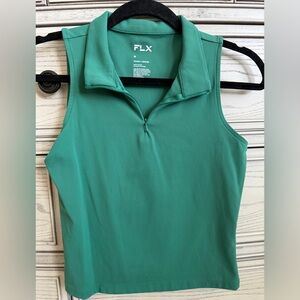 Women's Green Workout Sleeveless Top